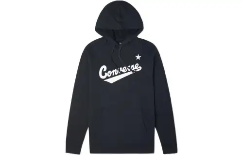 Converse Sweatshirts Unisex Black Hooded Moderate Other