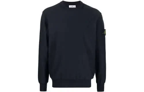 STONE ISLAND Sweatshirts Men's Marine Blue Crew Neck Moderate