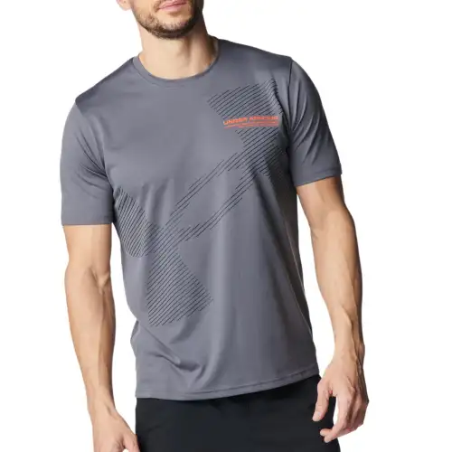 Under Armour Tech 25Q2 T Shirt Men's Castle Rock Stone Color