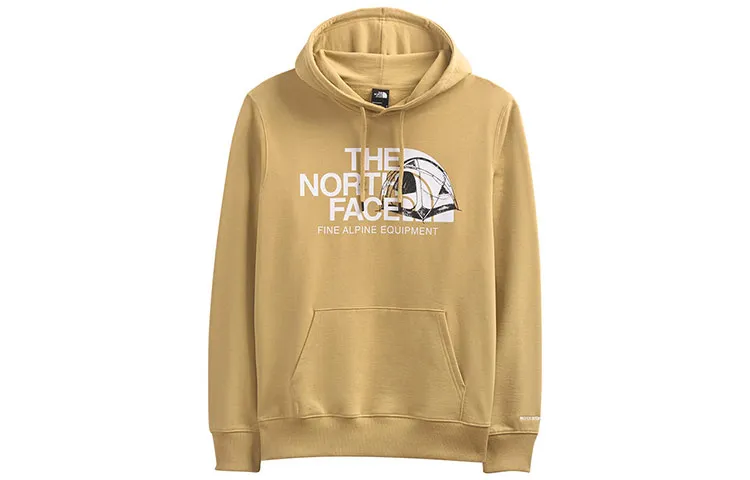 THE NORTH FACE Sweatshirts Men's Ginger Yellow Hooded Moderate Regular