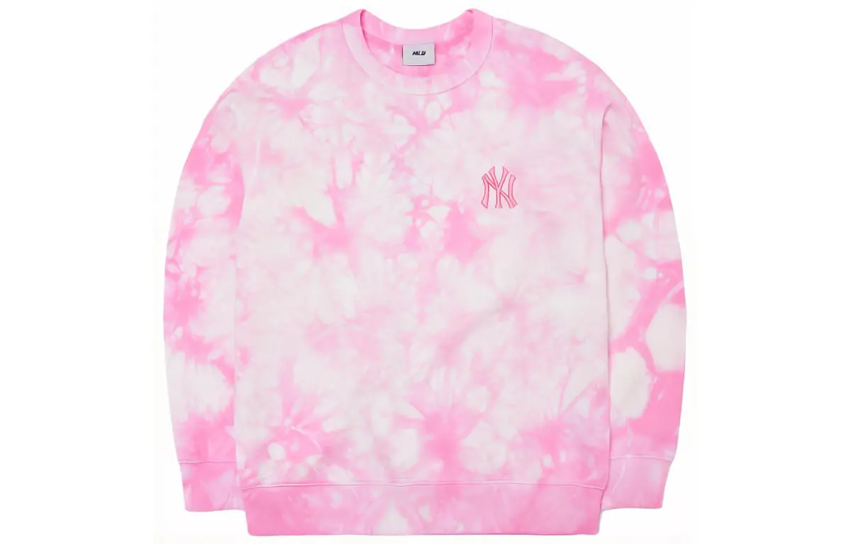 MLB Sweatshirts Unisex Pink Crew Neck Moderate Straight Fit