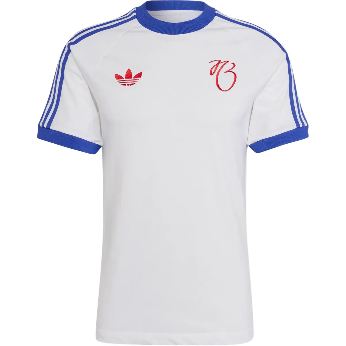 Adidas Originals JUDE BELLINGHAM 3 STRIPES T SHIRT T Shirt Men's White