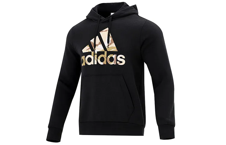 Adidas Sweatshirts Men's Black Hooded (Non-detachable) Moderate Straight Fit