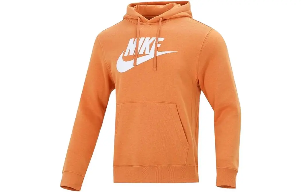 Nike Sweatshirts Men's Orange Hooded Thickened Regular
