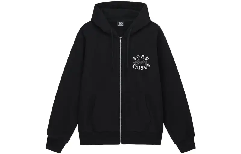 Stussy Born X Raised Logo Zip Hoodie