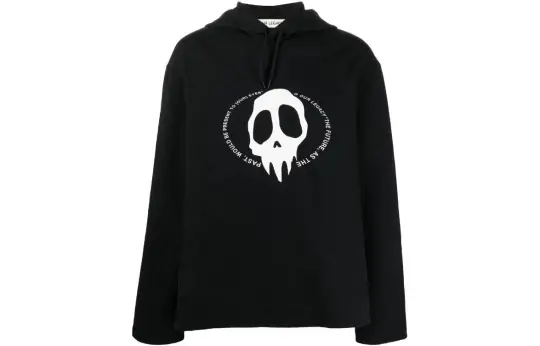 OUR LEGACY Maverick Skull Print Hoodie
