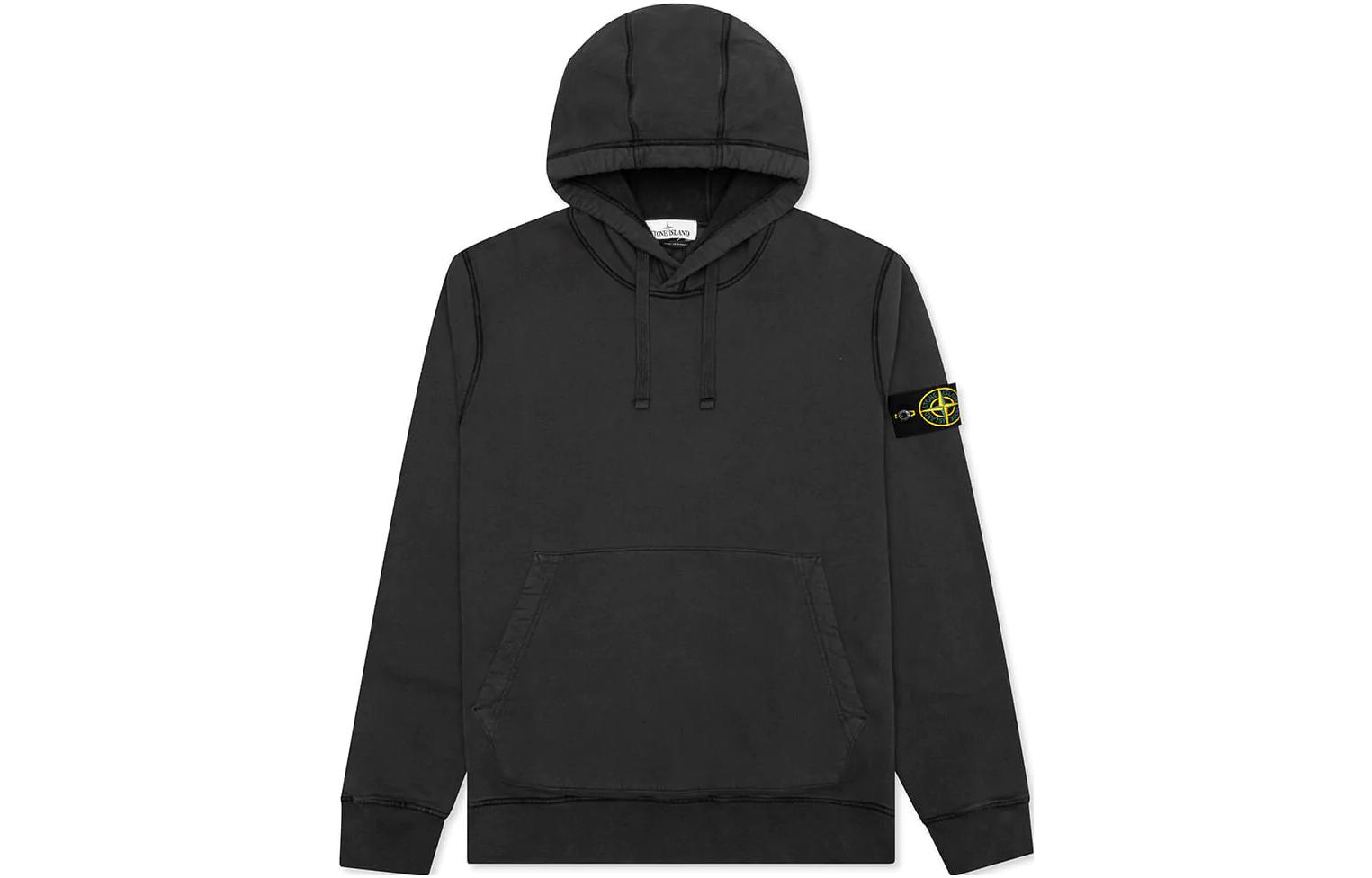STONE ISLAND 64120 Brushed Cotton Fleece Hooded Sweatshirt