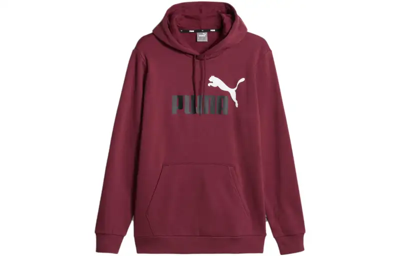 PUMA Sweat À Capuche Essentials+Two Tone Big Logo Homme Sweatshirt Men's Burgundy