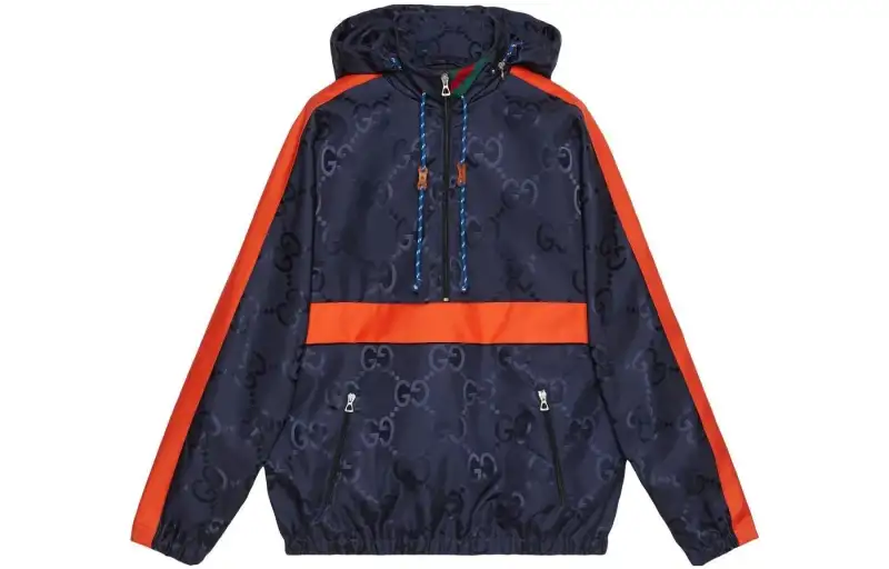 GUCCI Sweatshirts Men's Blue Hooded Moderate Other