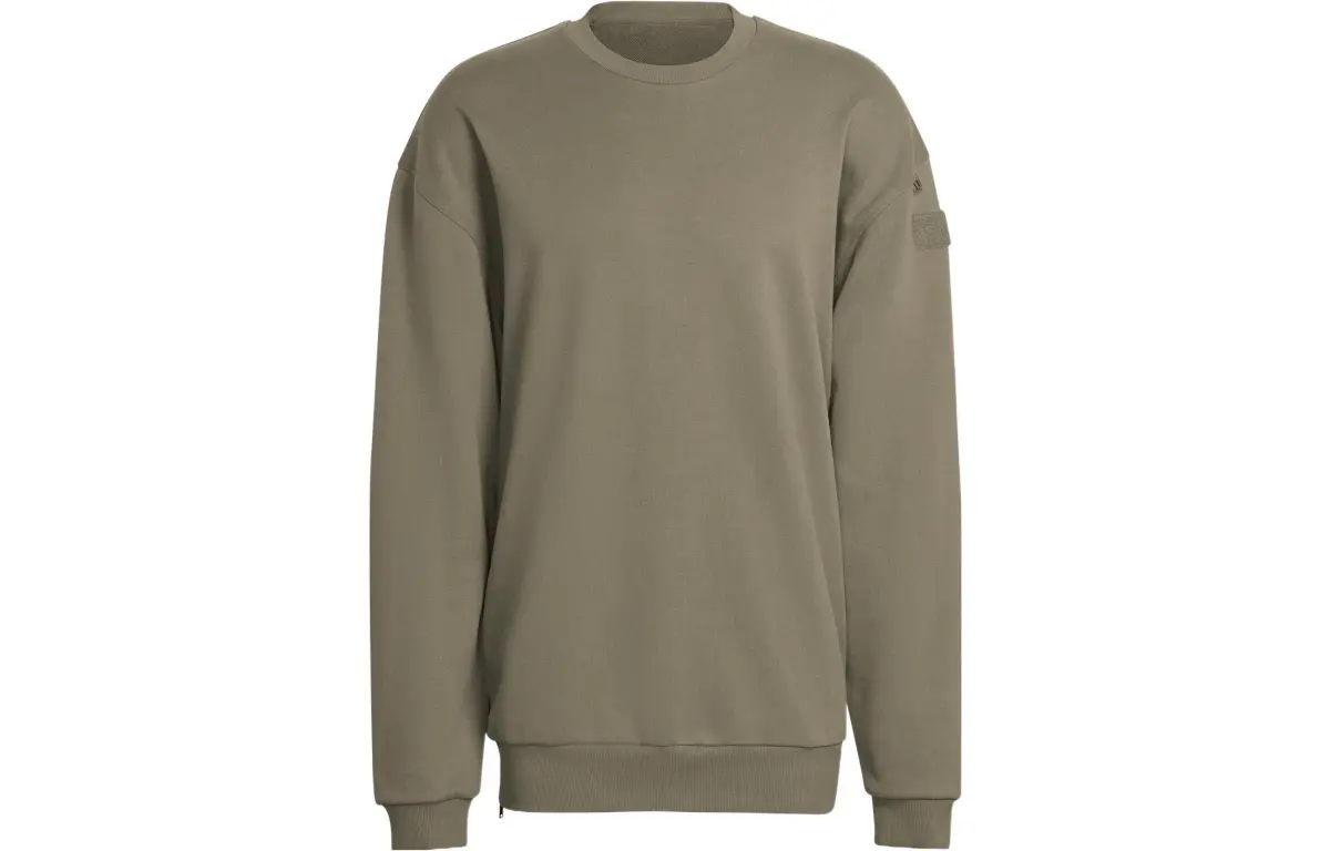 Adidas Sweatshirts Men's Taupe Crew Neck Moderate
