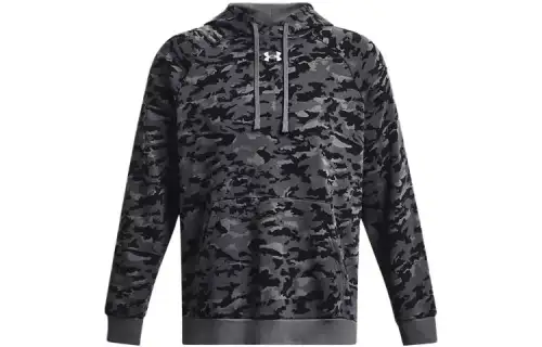 Under Armour Sweatshirts Men's Camouflage Black Hooded Moderate Regular