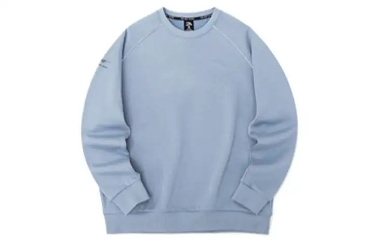 ANTA Variety Training Collection Sweatshirts Unisex Gray Blue Crew Neck Thickened Regular