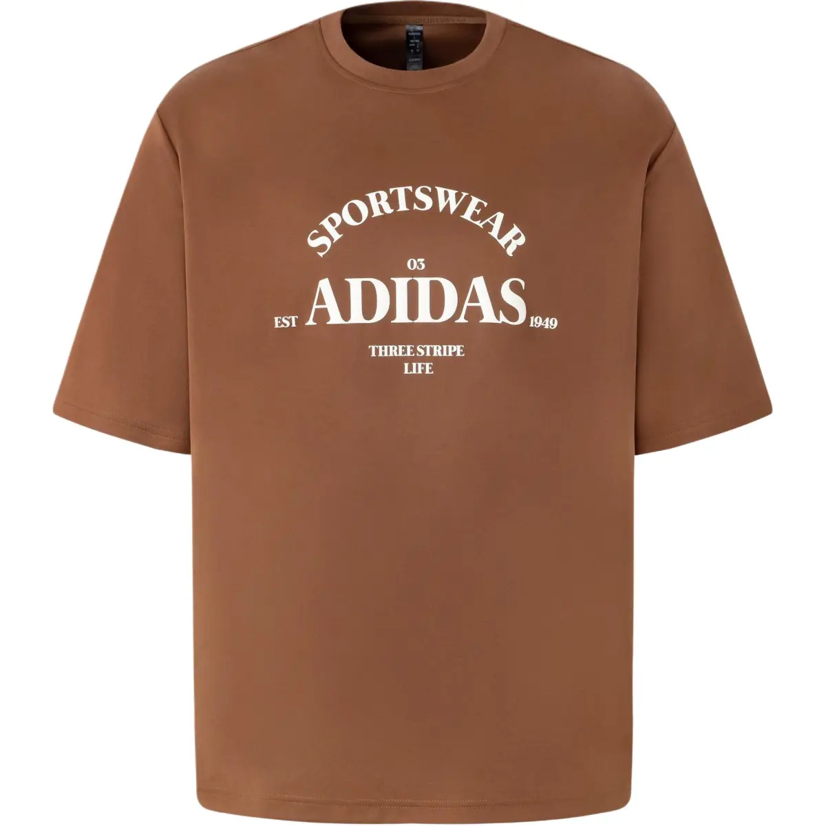 Adidas T Shirt Men's Brown/Jade White
