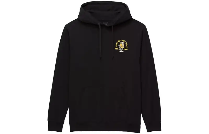 Vans Sweatshirts Unisex Black Hooded Moderate Regular