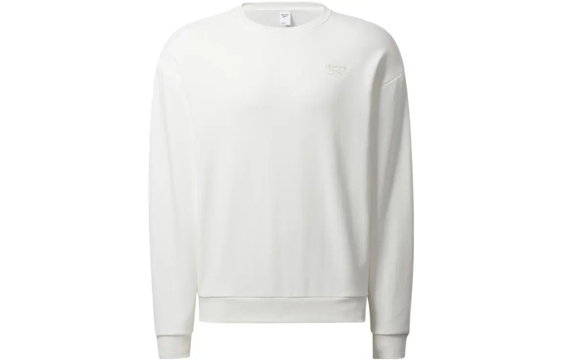Reebok Sweatshirts Unisex Pink White Crew Neck Moderate Regular
