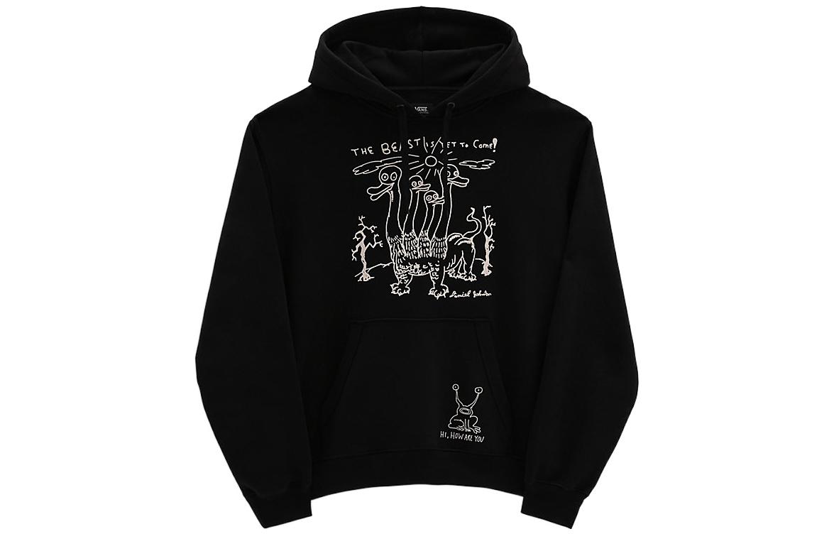 Vans Daniel Johnston Sweatshirts Unisex Black Hooded Moderate Other