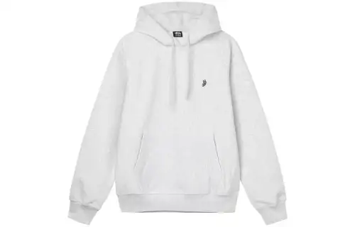 Stussy Sweatshirts Unisex Gray Hooded Moderate Regular
