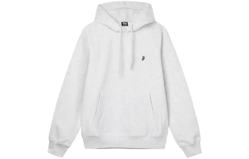 Stussy Sweatshirts Unisex Gray Hooded Moderate Regular