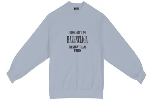 Balenciaga FW22 Sweatshirt Regular Men's Blue