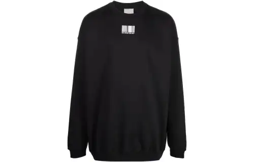 Vetements Sweatshirts Men's Black Crew Neck Moderate
