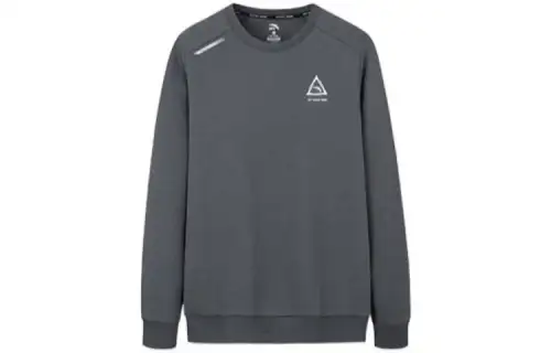 ANTA Variety Training Collection Sweatshirts Men's Gray Crew Neck Thickened Regular