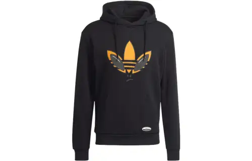 Adidas Originals Sweatshirts Men's Black Hooded Moderate Regular