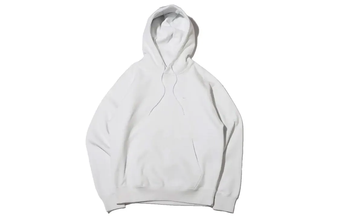 Nike Logo Embroidery Solid Color Casual Hooded Pullover Thickened And Fleece Lined Sweatshirt Winter Men's White