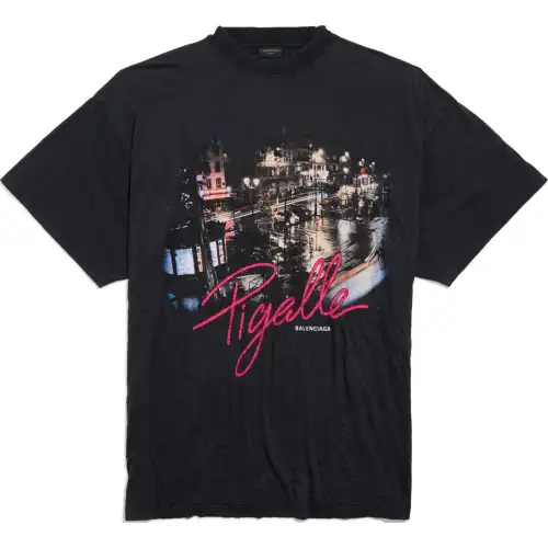 Balenciaga Graphic Printed Oversized T Shirt