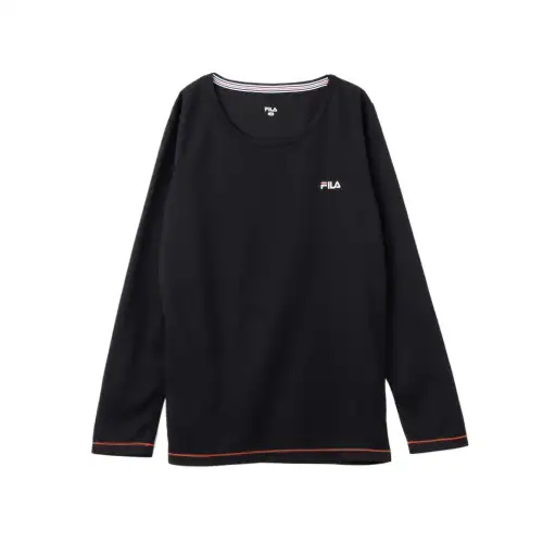 FILA One Point T Shirt Unisex Black