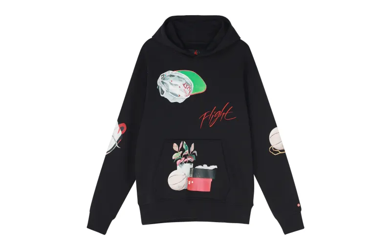 Jordan × Jacob Rochester Sweatshirts Men's Black Hooded Moderate Regular