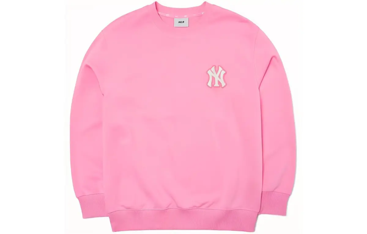 MLB Basic Logo Sweatshirt Unisex Pink