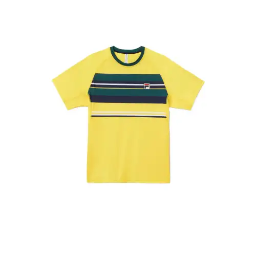 FILA T Shirt Men's Mallow Color/Dark Tea Brown