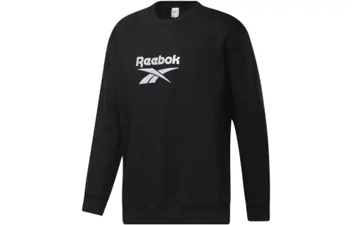 Reebok Sweatshirts Unisex Black Crew Neck Thickened Regular