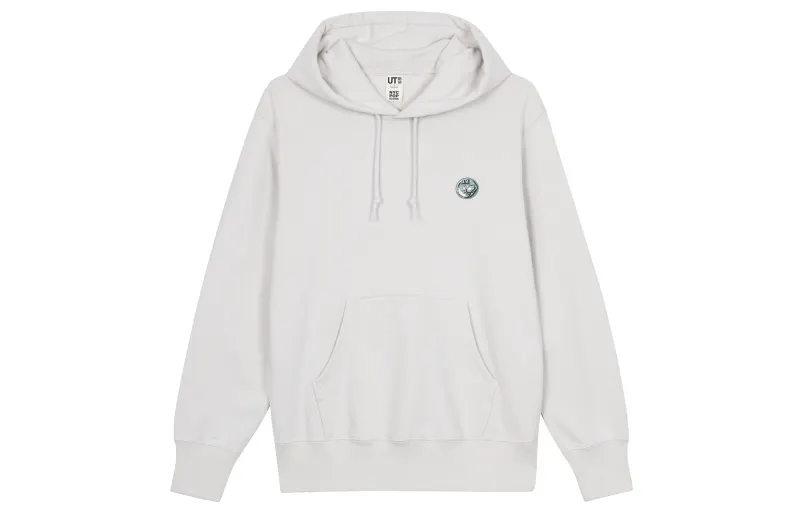 UNIQLO Sweatshirts Unisex Gray Hooded Moderate Regular