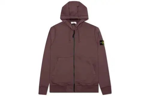 STONE ISLAND Sweatshirts Men's Burgundy Hooded Moderate Other