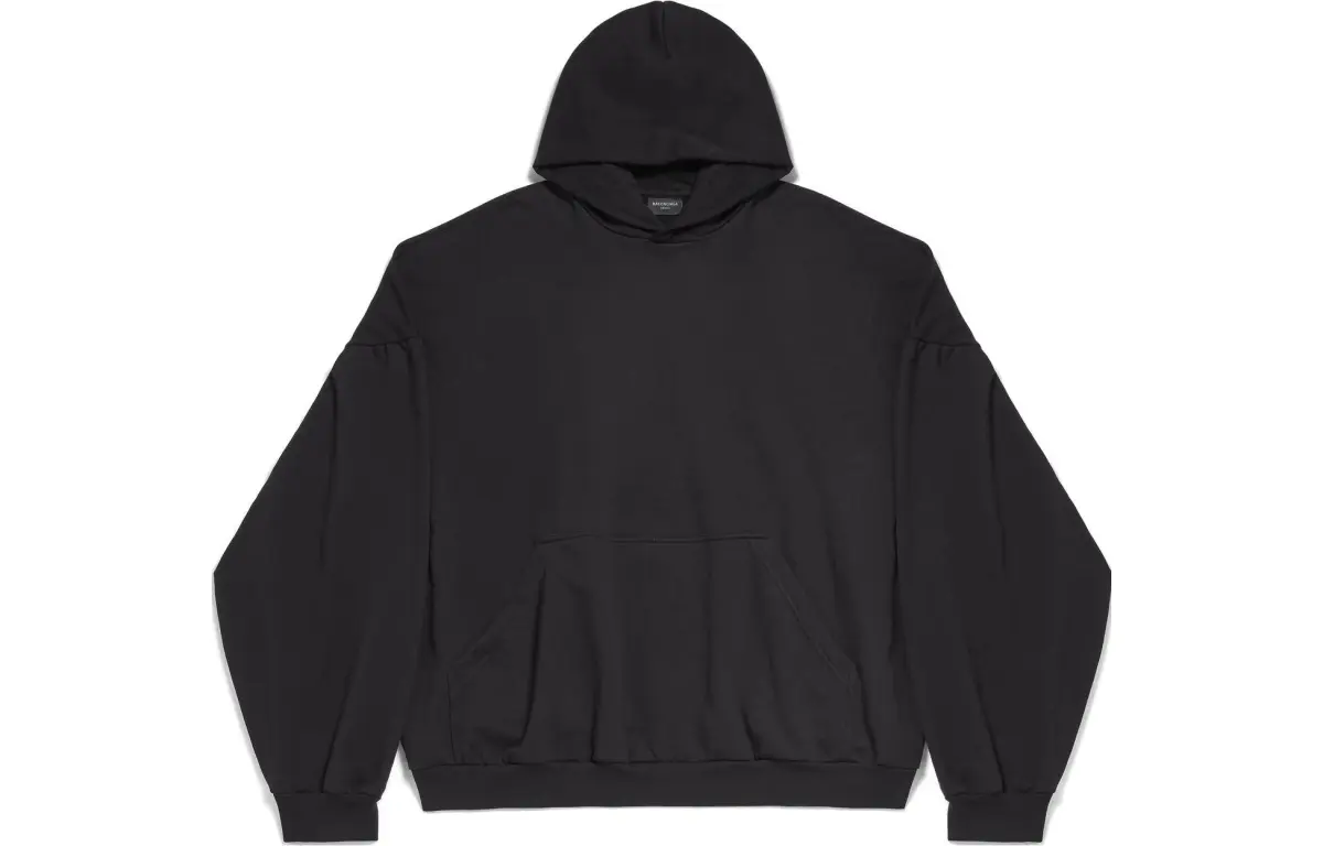 Balenciaga FW23 Sweatshirt Loose Fit Unisex Black