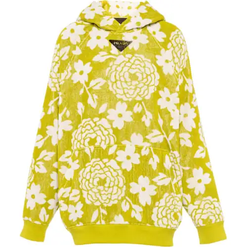 PRADA Floral Print Hoodie