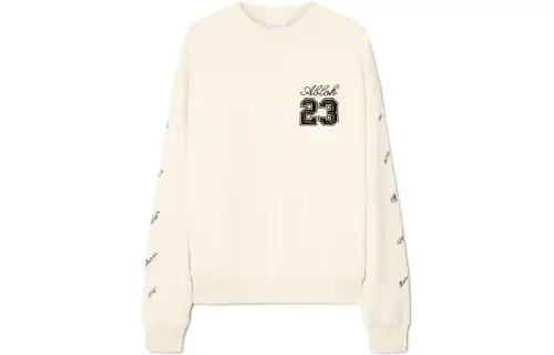 OFF-WHITE 23 Logo Skate cotton sweatshirt