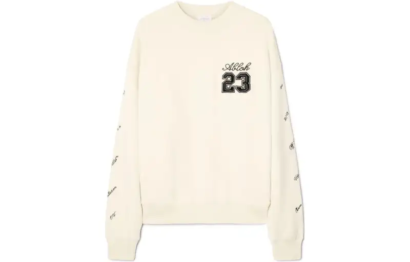 OFF-WHITE 23 Logo Skate cotton sweatshirt