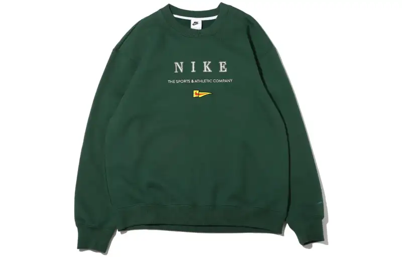 Nike Sweatshirts Unisex Green Crew Neck Moderate Regular