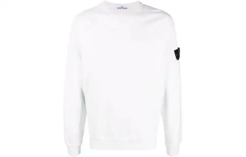 STONE ISLAND Sweatshirts Men's White Crew Neck Moderate
