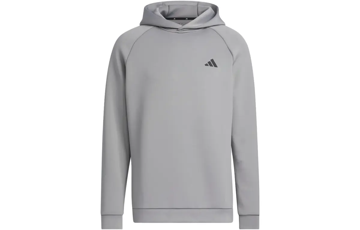 Adidas 3d Deboss Spacer Sleeve Hoodie Sweatshirt Men's Gray
