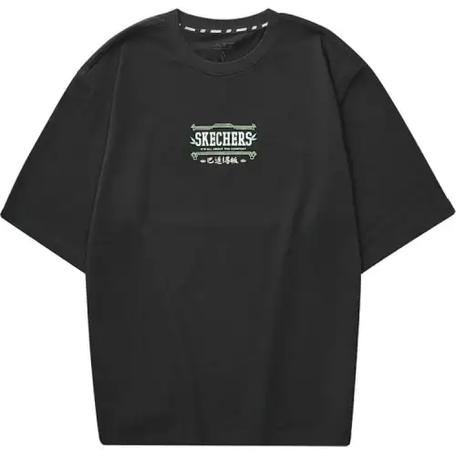 Skechers Sports Life Collection T Shirt Unisex Carbon Black