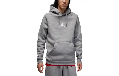 Jordan Sweatshirts Men's Gray Hooded Moderate Regular