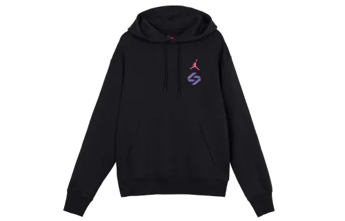 Jordan Luka Ntr Glitch Sweatshirts Men's Black Hooded Moderate Other