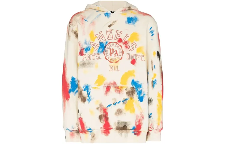 Palm Angels painted college hoodie
