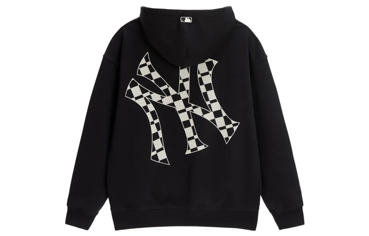 MLB New York Yankees Sweatshirts Unisex Black Crew Neck Moderate Regular