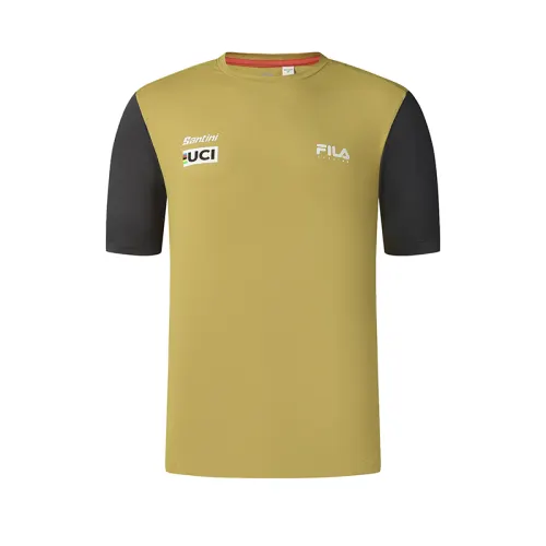 FILA CYCLING T Shirt Men's Sand Mustard Yellow