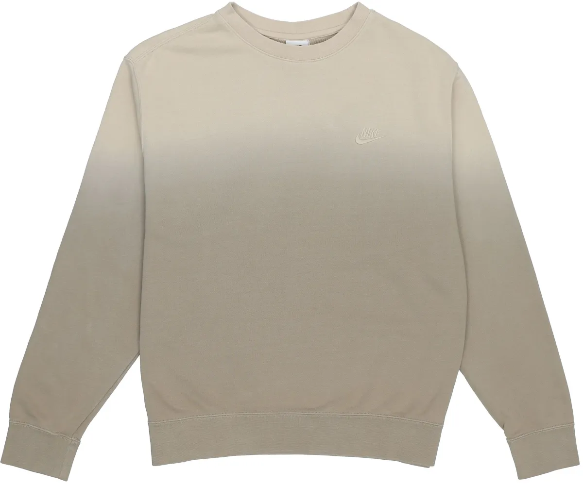Nike Sweatshirts Men's Khaki Crew Neck Moderate Regular