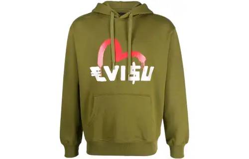 EVISU X Sfera Ebbast Logo Print Drawstring Hoodie